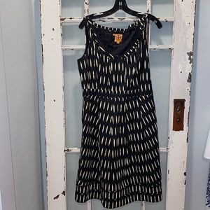 Tory Burch black/gold sleeveless dress 12